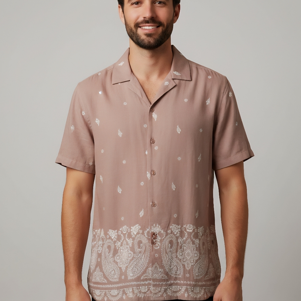 AND NOW THIS Bandana Print SS Shirt